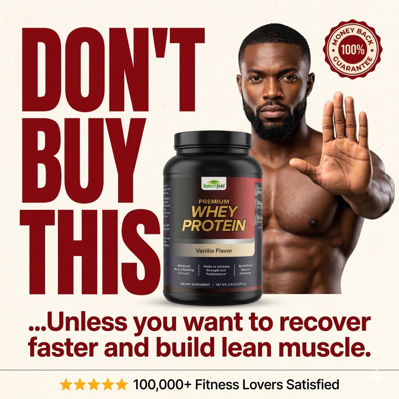 Nature's Field Whey Protein shake