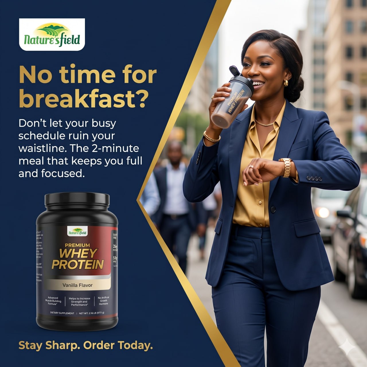 Nature's Field Whey Protein scoop